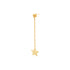 LUMINOUS STAR DROP EARRING GOLD